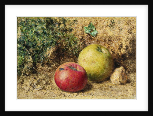 The Contrast - Red and Green Apples, c.1860 by William Henry Hunt