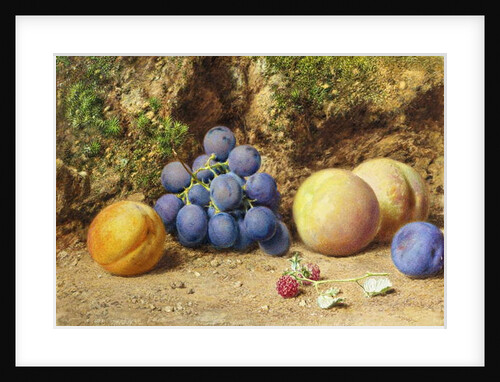 Black Grapes, Peaches, Apricots and Raspberries, c.1860 by William Henry Hunt