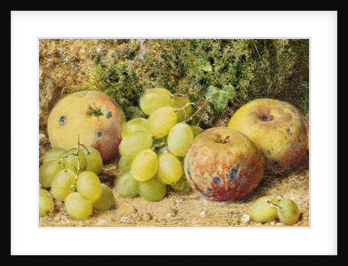 Apples and White Grapes, c.1860 by William Henry Hunt