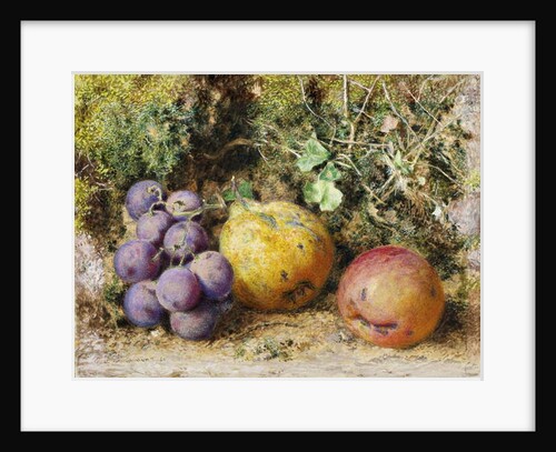 Black Grapes, Quince, and Newtown Pippin, 1861 by William Henry Hunt