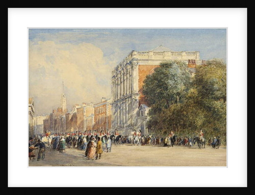Old Whitehall with the Life Guards, 1831 by David Cox