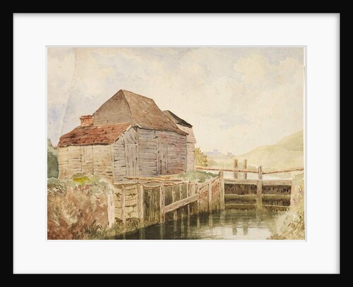 Old Mill and Lock Gates, c.1820-40 by William Henry Hunt