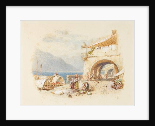 Bellagio, Lake Como, c.1850-75 by Myles Birket Foster