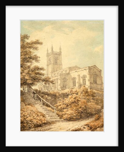 South East aspect of the church at Odell by Thomas Hearne