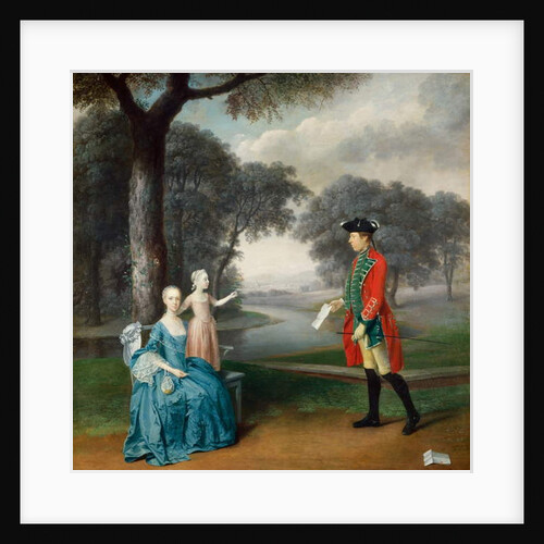 Francis Vincent, his wife Mercy, and daughter Ann, of Weddington Hall, Warwickshire, 1763 by Arthur Devis