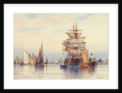 On the Thames by Frederick James Aldridge