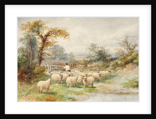 Landscape and Sheep by M.C. Parsons