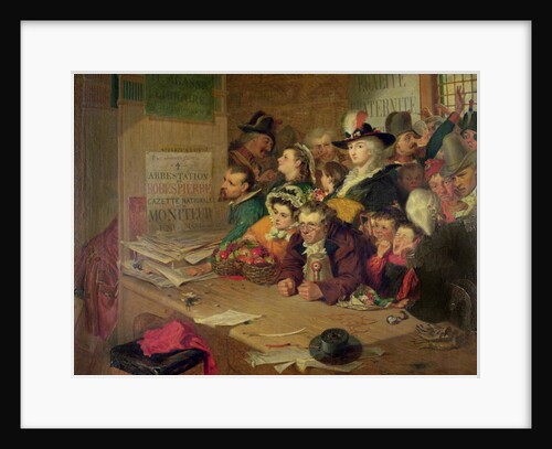 Awaiting News of the Arrest of Robespierre in 1794, 1866 by William Henry Fisk