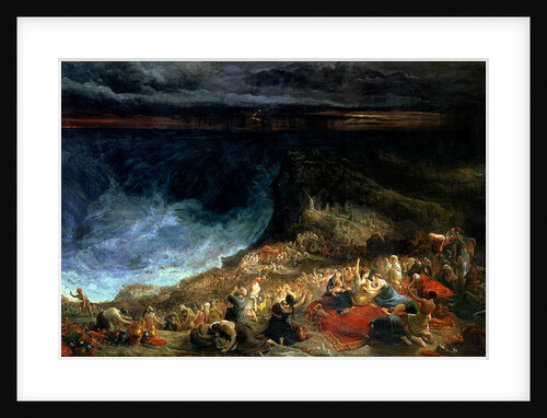 The Delivery of Israel - Pharaoh and his Hosts overwhelmed in the Red Sea, 1825 by Francis Danby