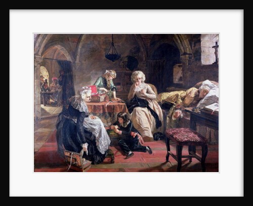 The Royal Family of France in the Prison of the Temple in 1792, 1851 by Edward Matthew Ward