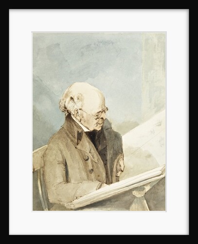 Mr Taylor, Hayman's pupil, in the Print Room of the British Museum, c.1820 by John Thomas Smith