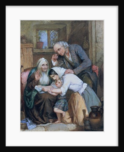 Good News, 1863 by Thomas Faed