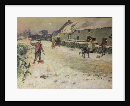 Snowballing, 1899 by Albert Woods