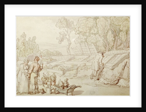 The Amorous Gardener by Thomas Rowlandson