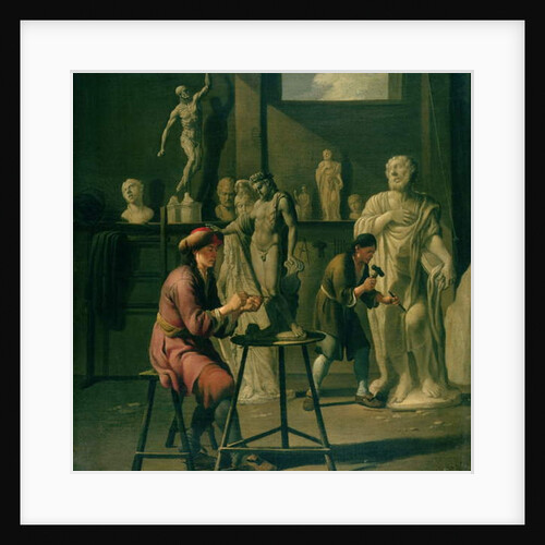 Interior of a Sculptor's Studio by Johann Heiss