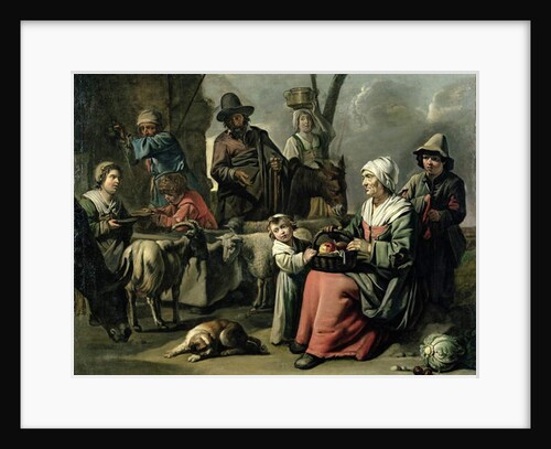 Peasant Family at a Well by Abraham Willemsens