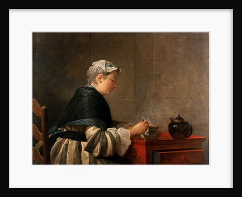 A Lady Taking Tea, 1735 by Jean-Baptiste Simeon Chardin
