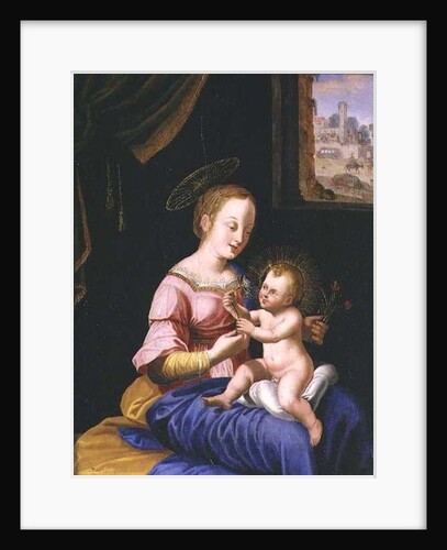 Virgin and Child with the Flight into Egypt by Flemish School