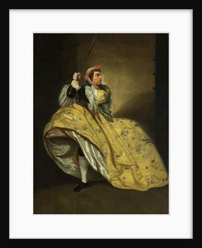 David Garrick as John Brute in the 'Provok'd Wife' by Vanbrugh, Drury Lane, c.1763 by Johann Zoffany