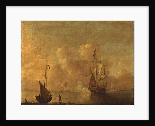 British Warships at Anchor by Peter Monamy