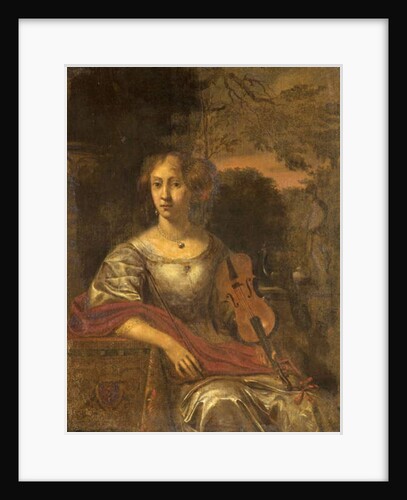 Lady with a Violin, c.1675 by Dutch School