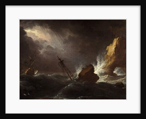 Seascape in Stormy Weather, c.1700 by Adriaen van Diest