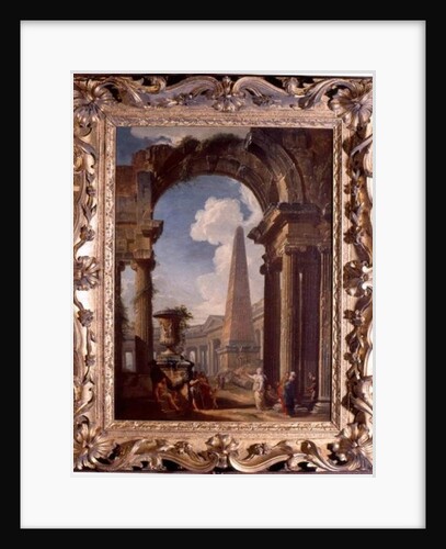 Ruins of a Temple with a Sibyl, c.1719 by Giovanni Paolo Pannini or Panini