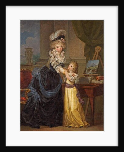 A Young Lady and a Little Girl, c.1785 by Marguerite Gerard