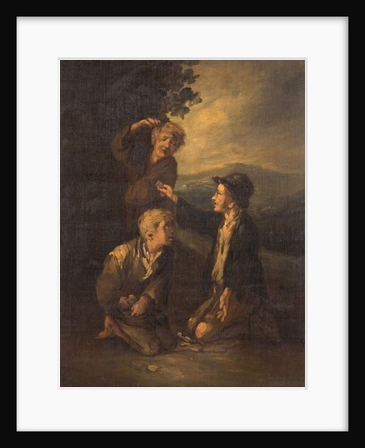 Boys playing knuckle bones by Thomas Barker