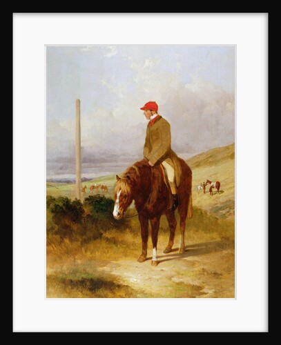 Nat Flatman on his Pony Before the Start of the 1844 Chesterfield Stakes, 1844 by Harry Hall
