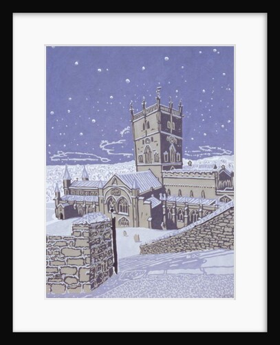 St. David's Cathedral in the Snow, 1996 by Huw S. Parsons