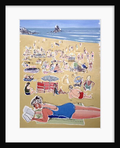 Bathers, Broadhaven Beach, Dyfed, 1995 by Huw S. Parsons