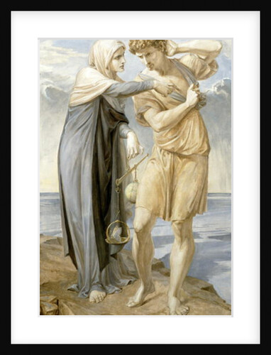 Man harkens to the Appeal of Conscience, 1910 by Frederic James Shields