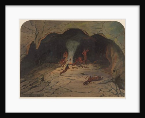 Prehistoric scene, 1871 by Ernest Henry Griset