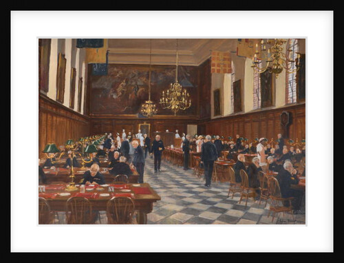 View of the Great Hall, the Royal Hospital Chelsea, 1990 by Julian Barrow