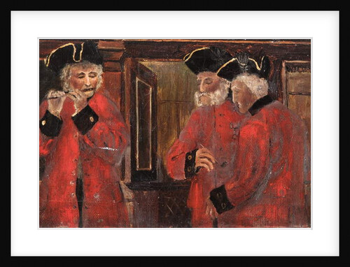 Three Chelsea Pensioners in the ward, 1885 by Thomas Parkins