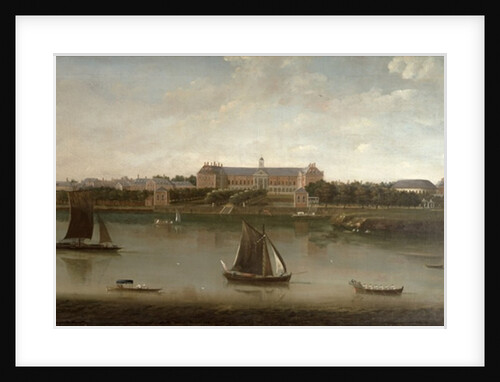 View of the Royal Hospital and the Rotunda from the south bank of The River Thames by English School