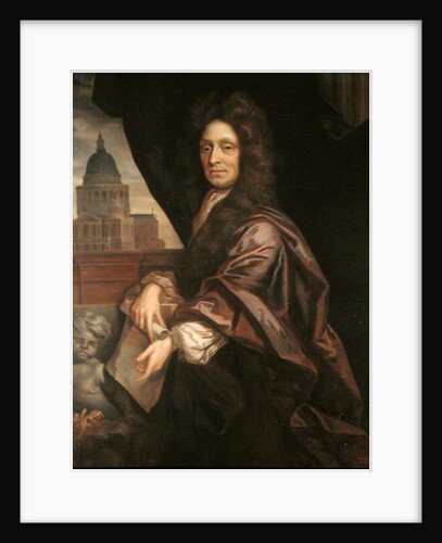 Sir Christopher Wren copied by Edmund Dyer by Godfrey (after) Kneller