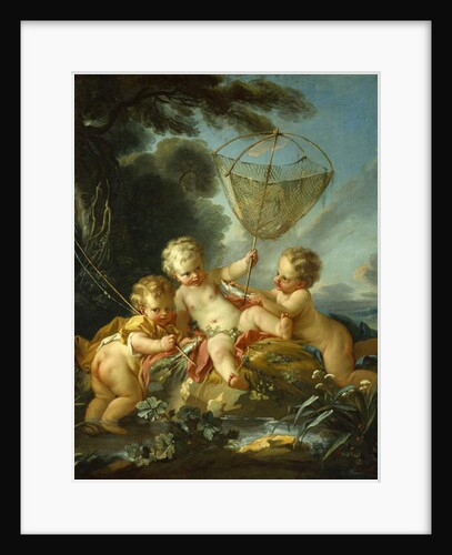Putti as Fisherman, c.1744 by Francois Boucher