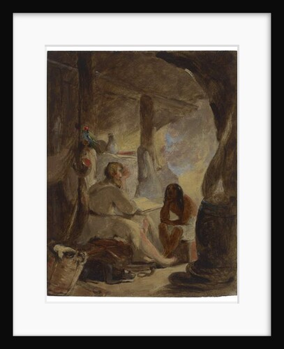 Robinson Crusoe and Friday in the Cave, c.1856 by Thomas Sully
