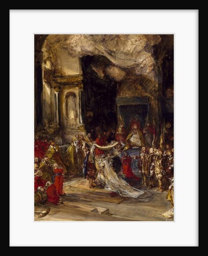 A Royal Marriage Scene by Louis Eugene Gabriel Isabey