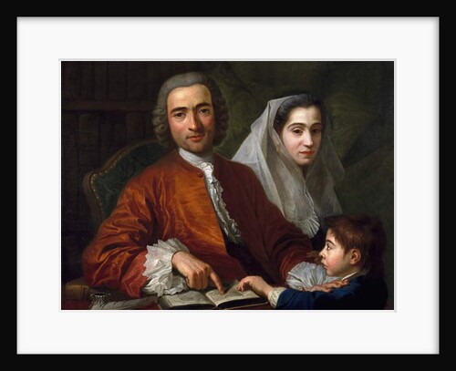 Dr. Salvatore Bernard with His Wife and Son, 1759 by Antoine Favray