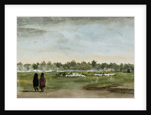 Osage Race Course, Southern Kansas, 1869-71 by Vincent Colyer