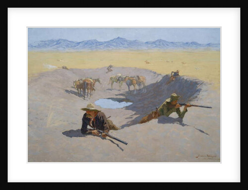 Fight for the Waterhole, 1903 by Frederic Remington