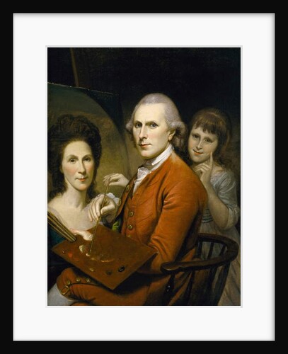 Self Portrait with Angelica Peale and Portrait of Rachel, c.1782-88 by Charles Willson Peale
