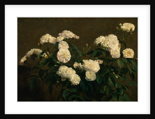 Still Life of White Roses, 1870 by Ignace Henri Jean Fantin-Latour