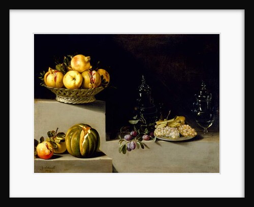 Still Life with Fruit and Glassware, 1626 by Juan van der Hamen y Leon
