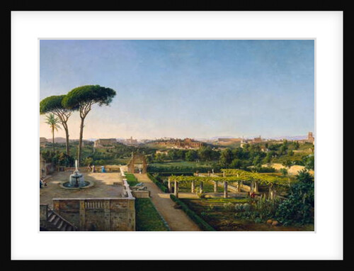 A View of Rome from the Aventine, 1873 by Julius O. Montalant
