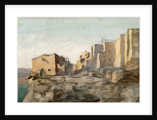 Moqui Village Cliff Dwellings, Arizona, 1869-71 by Vincent Colyer