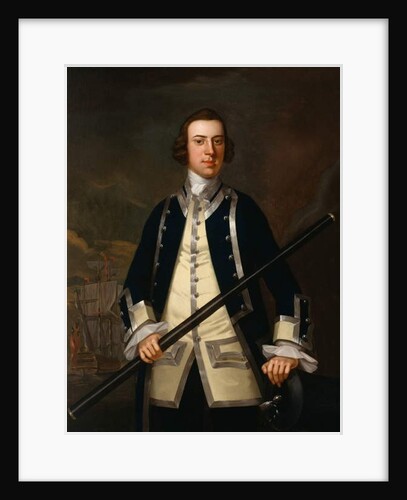 Portrait of a Naval Officer, traditionally known as Augustus Keppel c.1749 by John Wollaston